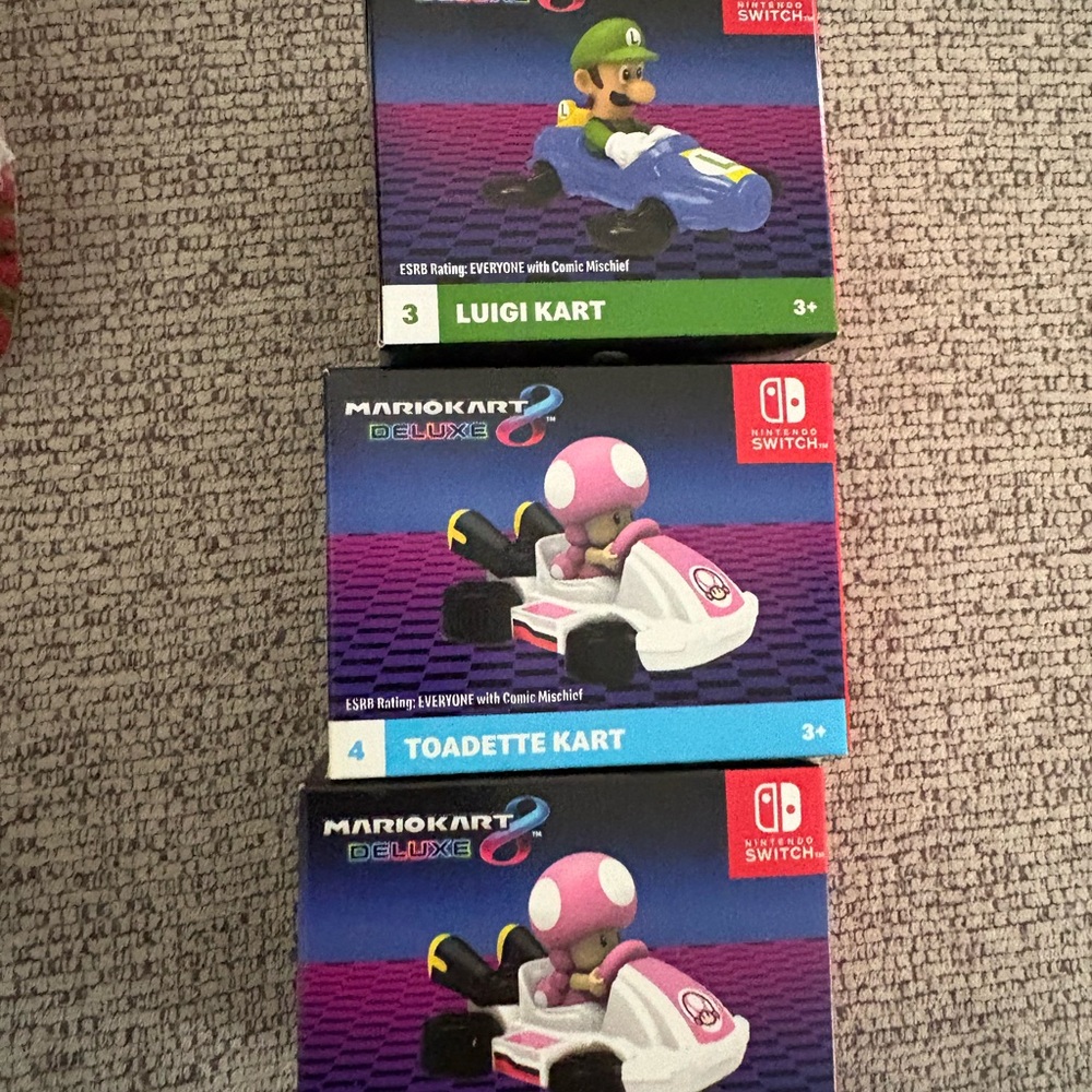 Mario kart deluxe McDonald’s happy meal toys